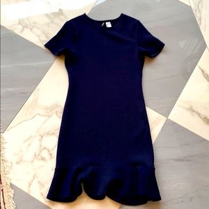 Blue shirt dress